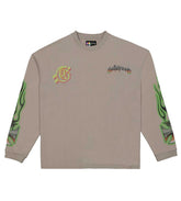 Godspeed Biker Nation L/S Tee Stone Grey