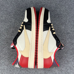 (CUSTOM) Air JORDAN 1 LOW 'BLACK RED'