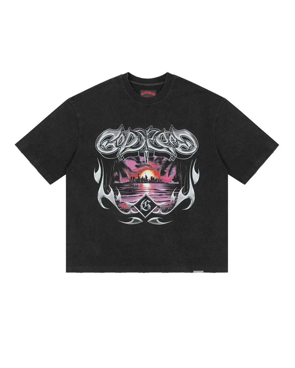 Godspeed Liberty Sunset Tee Black