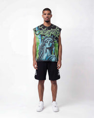 Godspeed Voltage Sleeveless Tee Black/Green
